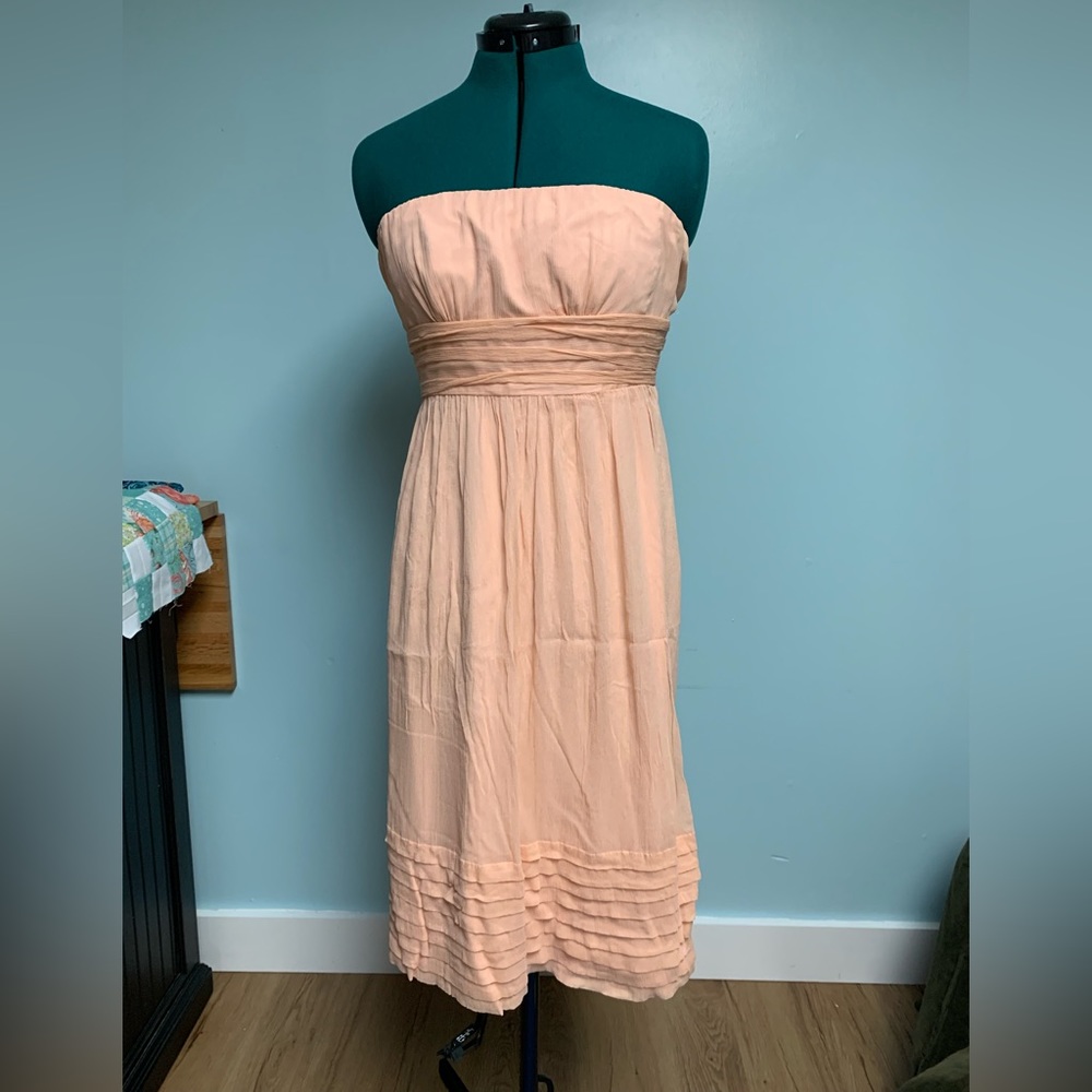 J. Crew silk strapless dress